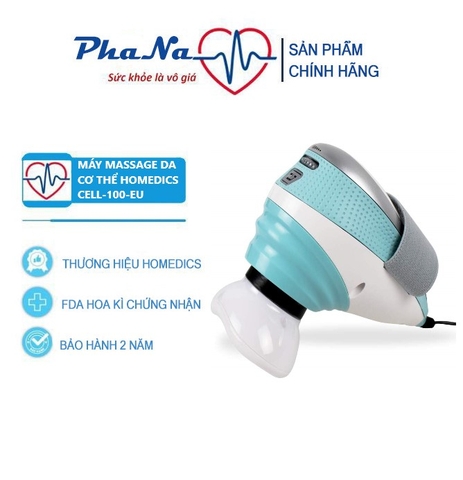 Máy massage tan mỡ ,giúp săn chắc, làm mịn vùng da sần vỏ cam HoMedics CELL-100-EU