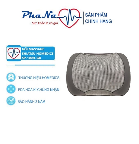 Gối massage kèm nhiệt công nghệ Shiatsu 3D HoMedics SP-100H-GB