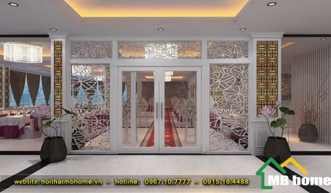 Thiết kế nội thất nhà hàng tiệc cưới sang trọng và hiện đại