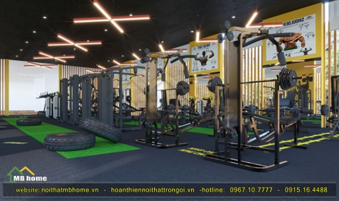 Thiết kế nội thất phòng GYM