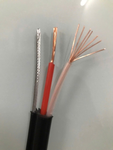 Dây cáp truyền thanh 2CU (7x0.4mm) sợi (đen)