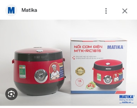 Nồi cơm điện matika MTK1815 (1th=6c)
