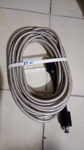 Vòi rửa xe áp lực xám máy xách tay 15mx (bh)+(bs)