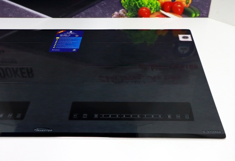 Bếp từ đôi Blueger B9200MA , made in malaysia, kính kanger xám, 2200Wx2200W ,