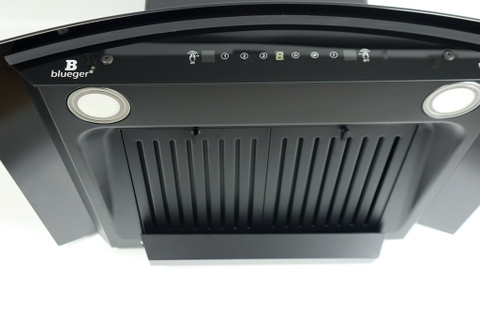 Quạt hút mùi Blueger B-386P , Kính cong, cảm ứng vẫy tay,motor 260W
