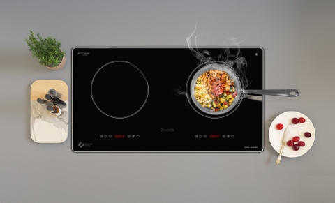 Bếp từ đôi  DMESTIK ML207DKI Bo viền , 1800Wx1800W, booster 2000W , BH 3 năm