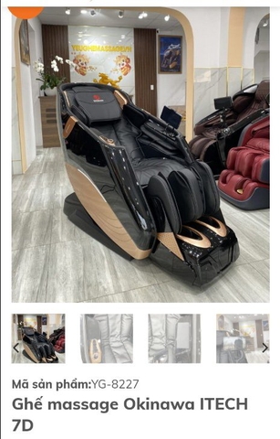 Ghế massage Okinawa ITECH-7D  , công nghệ 4D , 24 bài tập , màn cảm ứng