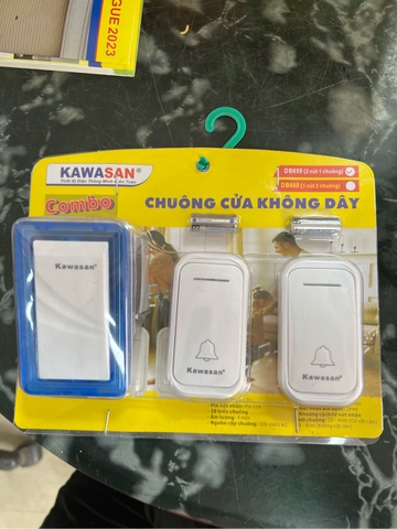 Chuông không dây KAWASAN-DB659 (1 chuông +2 công tắc)