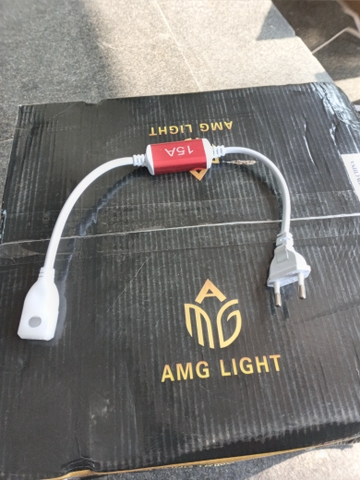 Le nháy 2 hàng 3 màu kẹp dây (đỏ 15A) +AMG 2h3m