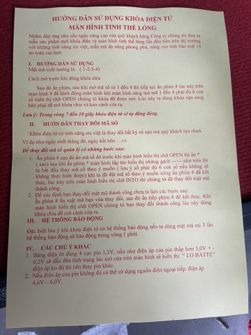 Két bạc việt tiệp KV-68 vuông cao cấp , bản lề ngoài , (điện tử)