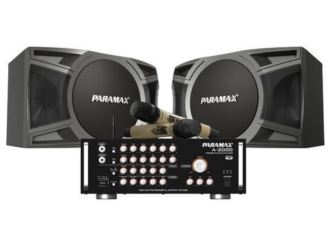 Bộ combo PARAMAX -Loa CBX2000+âm ly A2000 có hộ trợ mích