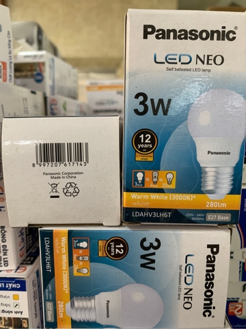 Bóng led búp panasonic 3WP