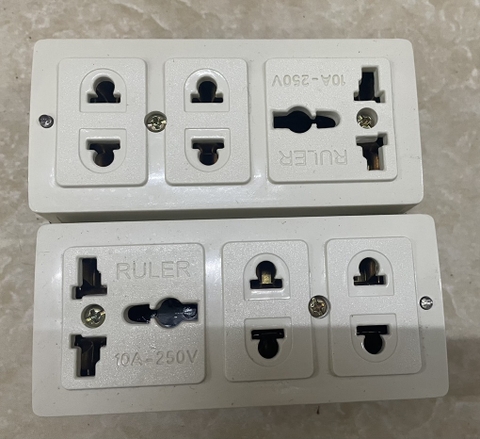 ổ cắm 3 ngả đa năng Rule OTL03 /10A(1th=100c)