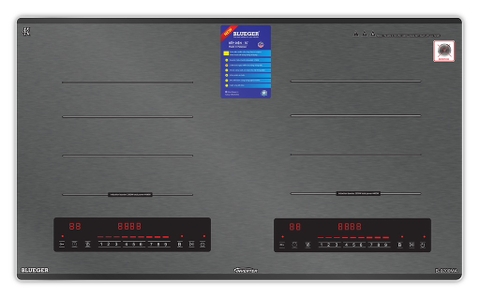 Bếp từ đôi Blueger B9200MA , made in malaysia, kính kanger xám, 2200Wx2200W ,