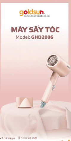 Máy sấy tóc Goldsun GHD2006 (1t=24c)