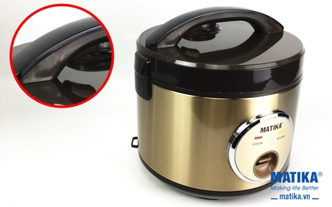 Nồi cơm điện Matika MTK-RC0511, 1.2L (1th=6c)