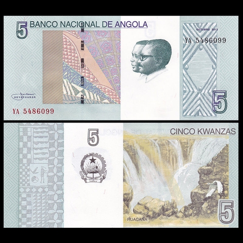 5 kwanzas Angola 2012