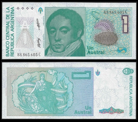 1 austral Argentina 1985