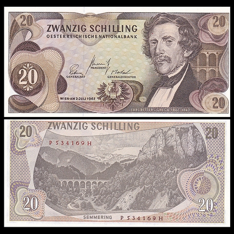 20 schilling Austria 1967
