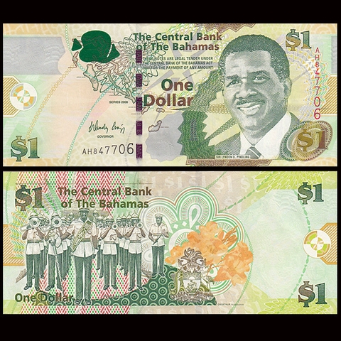 1 dollar Bahamas 2008