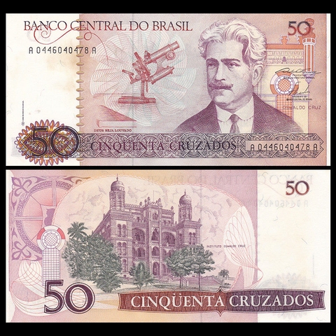 50 cruzeiros Brazil 1986