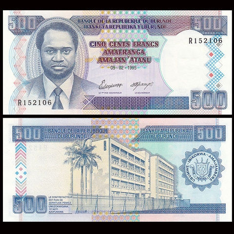 500 francs Burundi 1995