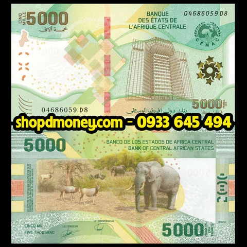5000 francs Central African States 2022