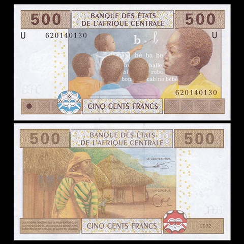 500 francs Central African States 2002