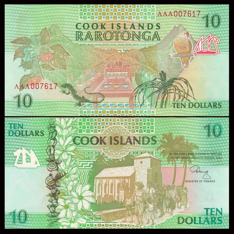 10 dollars Cook Islands 1992