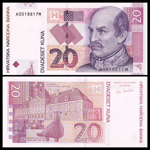 20 kuna Croatia 2001