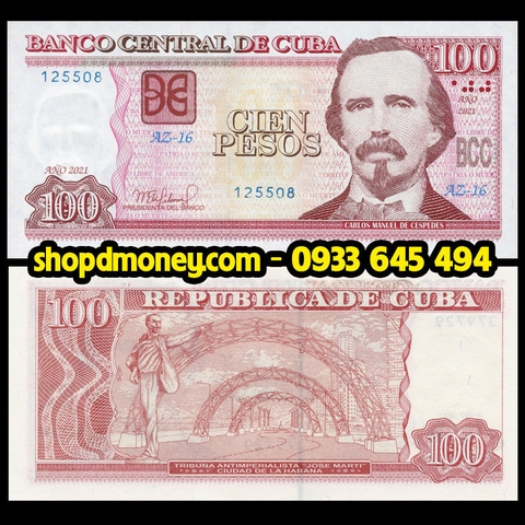 100 pesos Cuba 2021