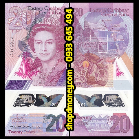 20 dollars Eastern Caribbean 2019