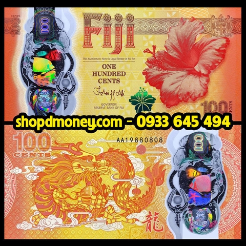 100 cents Fiji 2023 kỷ niệm quan hệ ngoại giao với Trung Quốc