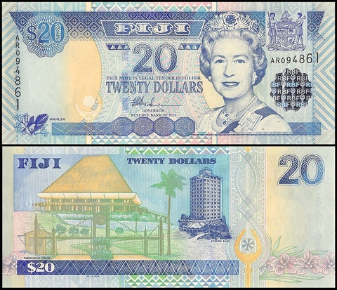 20 dollars Fiji 2002