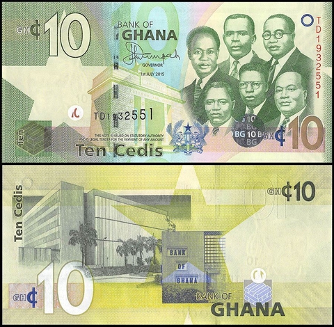 10 cedis Ghana 2015