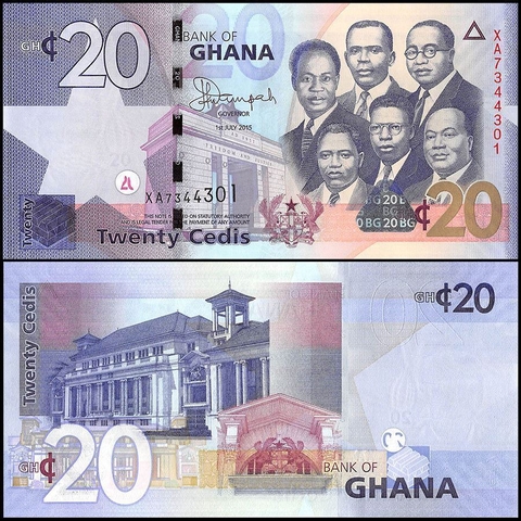 20 cedis Ghana 2015