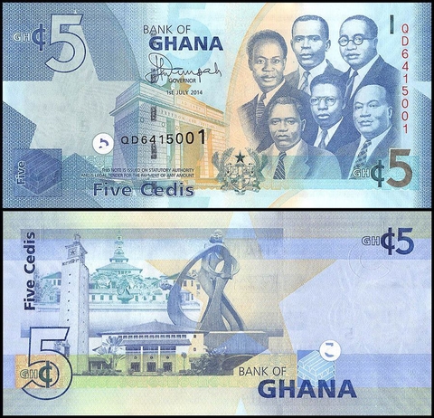 5 cedis Ghana 2015