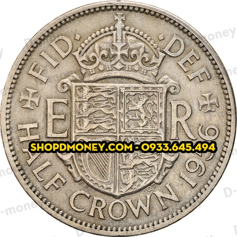 Xu half crown Elizabeth II 1953 - 1967