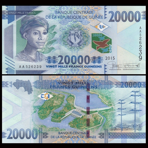 20000 francs Guinea 2015