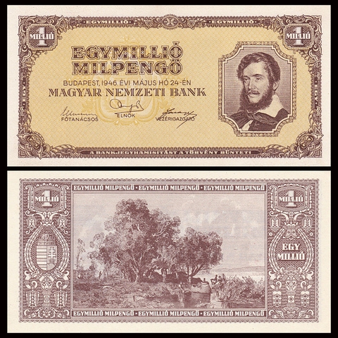 1 triệu pengo Hungary 1946