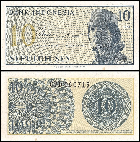 10 sen Indonesia 1964