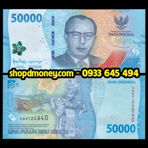 50000 rupiah Indonesia 2022