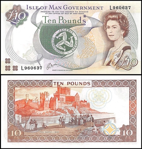 10 pounds Isle of Man 1983