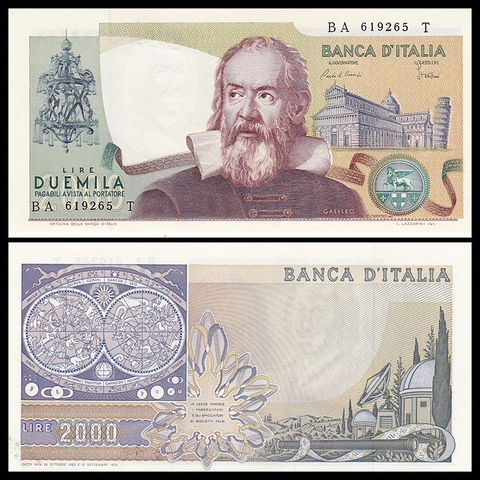 2000 lire Italy 1973