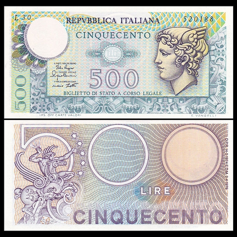 500 lire Italy 1974