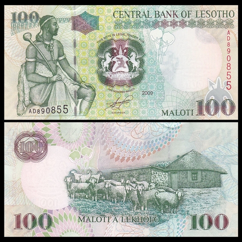100 maloti Lesotho 2009