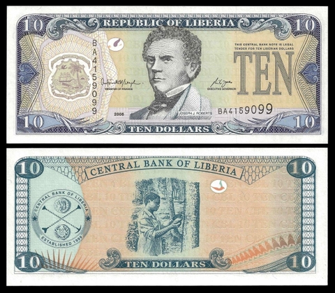 10 dollars Liberia 2003