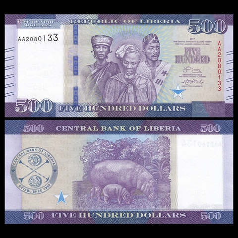 500 dollars Liberia 2017