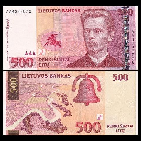 500 litu Lithuania 2000