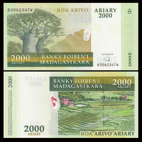 2000 ariary Madagascar 2009